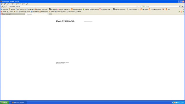 Balenciaga loading screen
