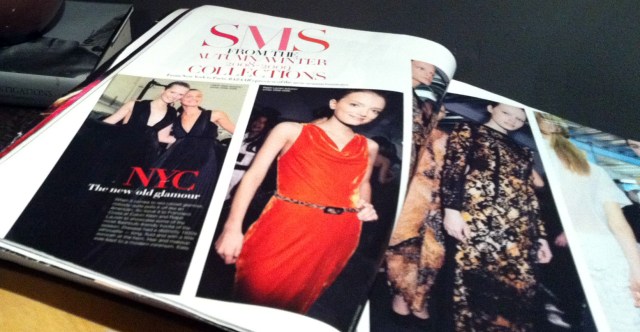 Harper's Bazaar spread showing the spread in question