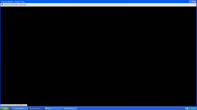 Screenshot of loading screen after clicking on enter the site