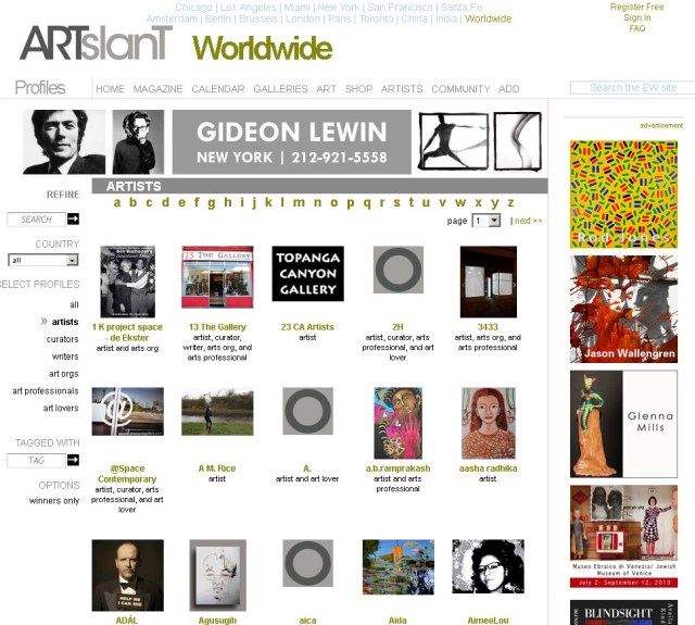 Artist-Profiles-Artslant-Directory